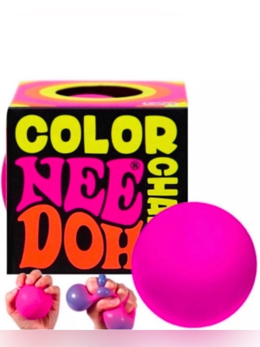 NeeDoh Color Change Pink to Purple Squishy 💗💜 Schylling AUTHENTIC